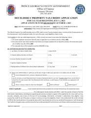 2023 Elderly Property Tax Credit Application Camp Springs Civic 